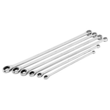 Račňový očkový kľúč, dlhý, sada 6, 8 - 19 mm, mäkké puzdro 09-370 NEO