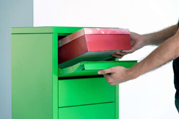 Radius design cologne Schránka na balíky RADIUS DESIGN (LETTERMANN standing ovation 1 green 600B) zelená