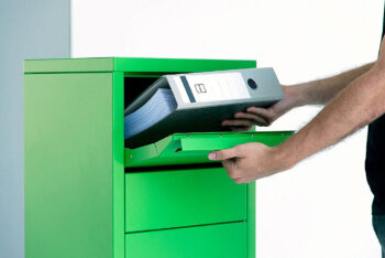 Radius design cologne Schránka na balíky RADIUS DESIGN (LETTERMANN standing ovation 1 green 600B) zelená