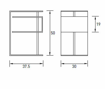 Radius design cologne Stolík RADIUS DESIGN (X-CENTRIC TABLE schwarz 530E) čierny