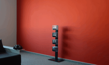 Radius design cologne Zakladač na CD 4 poličky RADIUS DESIGN (CD-BAUM black 2 STAND SMALL 737A) čierná