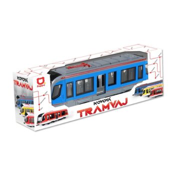 Rappa Kovová električka modrá, 20 cm​