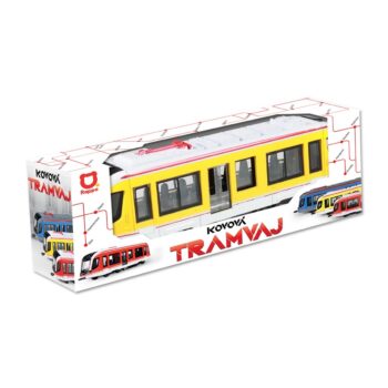 Rappa Kovová električka žltá, 20 cm​