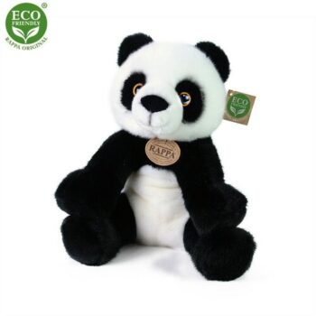 Rappa Plyšová panda sediaca čiernobiela, 27 cm