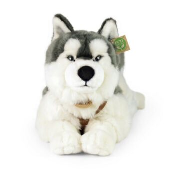 Rappa Plyšový husky s postrojem 60 cm ECO -FRIENDLY