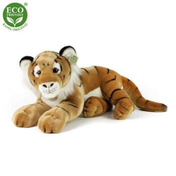 Rappa Plyšový tiger hnedý, 60 cm ECO-FRIENDLY