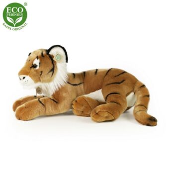 Rappa Plyšový tiger hnedý, 60 cm ECO-FRIENDLY