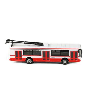 Rappa Trolejbus kovový červený, 16 cm