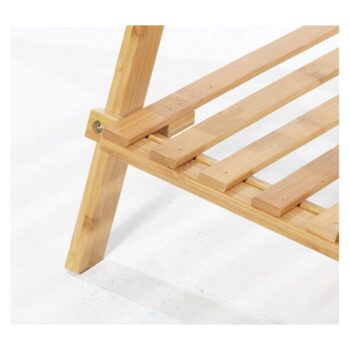 Rebríkový bambusový stojan na kvety – 4 praktické police