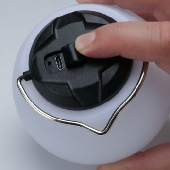 Redcliffs Závesné kempingové svietidlo, USB, 9 x 10 cm, nastaviteľná svietivosť