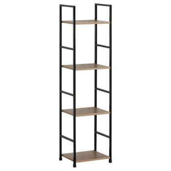 Regál GD-214 OAK Leik, 4 police, 29,2 x 23,5 x 112,5 cm, 4 poschodia