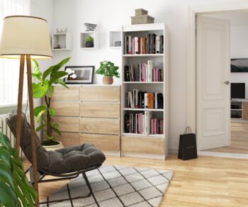 THANE60: Elegantný regál v kombinácii bielej a dubu Sonoma Regál THANE60 spája klasickú eleganciu dreveného dekoru duba Sonoma s moderným vzhľadom čistej bielej. Tento jedinečný dizajnový prvok z neho robí dokonalú voľbu pre každú obývaciu izbu, kanceláriu či pracovňu.  Typ tovaru: Regál, knižnica Miestnosť: Vhodné do obývacej izby, kancelárie či pracovne Materiál: LTD Rozmer: 180 x 60 x 35 cm Farba: biela + dub Sonoma Vybavenie: 1 zásuvka a 4 police < /ul> Zariaďte svoj interiér regálom THANE60, ktorý kombinuje funkčnosť s moderným dizajnom, aby poskytoval štýl a praktickosť v jednom.
