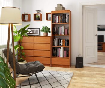 THANE60: Elegantný regál vo farbe jelše Predstavujeme vám THANE60, štýlový regál s klasickou farbou jelša, ktorý sa stane dominantným prvkom vášho interiéru. Tento regál, ktorý kombinuje estetiku s funkcionalitou, je ideálnou voľbou pre obývaciu izbu, kanceláriu alebo pracovňu.  Typ tovaru: Regál, knižnica  Miestnosť: Vhodné do obývacej izby, kancelárie alebo pracovne Materiál: LTD Rozmer: 180 x 60 x 35 cm Farba: jelša Vybavenie: 1 zásuvka a 4 police  S regálom THANE60 nielen optimalizujete svoj úložný priestor, ale tiež pridáte do svojho domova nádych sofistikovanosti.