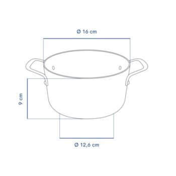 Remoska H1609/10TS nehrdzavejúci hrniec Quanta, 16 cm