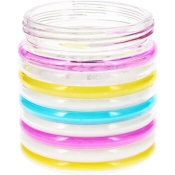 Repelentná sviečka Citronella Stripes, 780 g, 11 v 12 cm, ružová