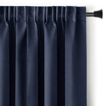 Restilo Záves Blackout Oxford Pleat indigo, 140 x 245 cm