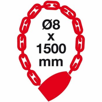 Reťazový zámok na motocykel RR.724.8x1500.CRN