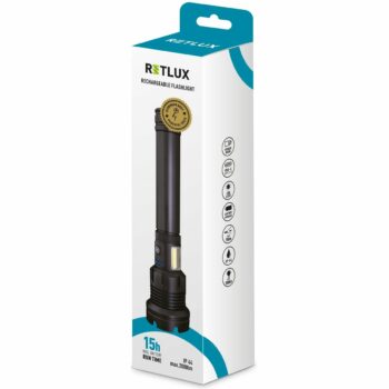 Retlux RLP 401 Taktické ručné nabíjacie LED svietidlo, dosvit 800 m, výdrž 15 hodín