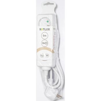Retlux RPC 04 Predlžovací kábel, 3 zásuvky, 5 m