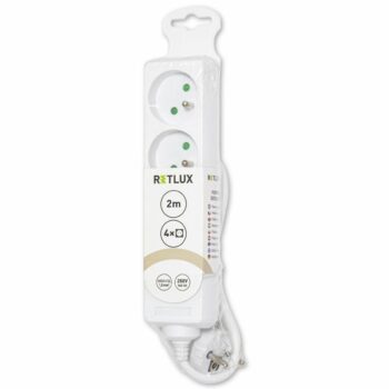 Retlux RPC 07 Predlžovací kábel, 4 zásuvky, 2 m​