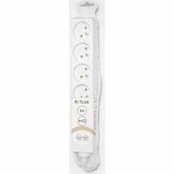 Retlux RPC 16 Predlžovací kábel, 6 zásuviek, 3 m​