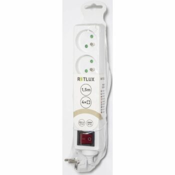 Retlux RPC 23 Predlžovací kábel s vypínačom, 4 zásuvky, 1,5 m