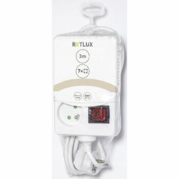 Retlux RPC 37 Predlžovací kábel s vypínačom, 4+3​ zásuvky, 3 m
