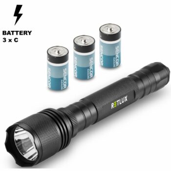 Retlux RPL 113 Ručné LED svietidlo na C batérie, dosvit 100 m