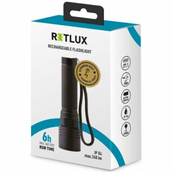 Retlux RPL 400 Ručné nabíjacie LED svietidlo, dosah 100 m, výdrž 6 hodin