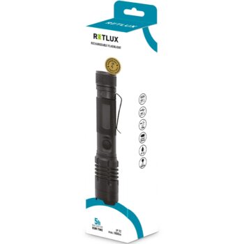 Retlux RPL 404 Outdoor ručná nabíjacia LED svietidlo, dosvit 500 m, výdrž 5 hodín