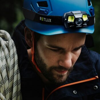 Retlux RPL 701 Outdoor nabíjacia LED COB čelovka, dosvit 70 m, výdrž 15 hodín