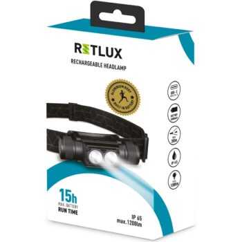 Retlux RPL 708 Outdoor nabíjacia LED CREE XM-L2 čelovka, dosvit 250 m, výdrž 15 hodín