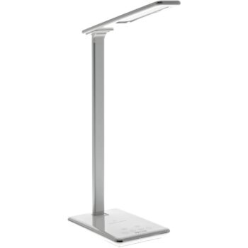 Retlux RTL 198 Stolná LED lampa s Qi dobíjaním biela, 5 W, 250 lm