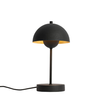 Retro stolná lampa čierna so zlatom - Magnax Mini