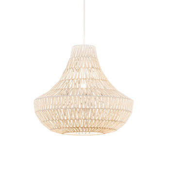 Retro závesné svietidlo biele 50 cm - Lina Cono 50