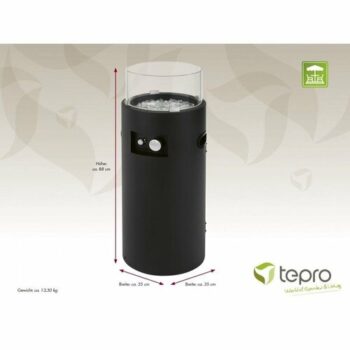 Riverton Plynové okrúhle ohnisko pr. 35 cm TEPRO 3322, 35 x 35 x 88 cm