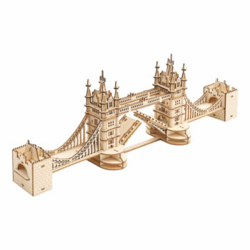 RoboTime Drevené 3D puzzle most Tower Bridge svietiace