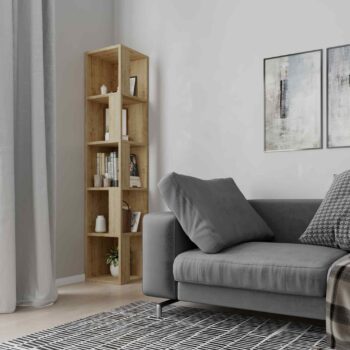 RENO - Prírodný dubový rohový regál pre vašu obývaciu izbu Materiál: Odolný melamín a VT laminát, ktoré zaručujú dlhú životnosť a vysokú odolnosť produktu. Rozmery: 158.9 x 31.4 x 31.4 cm - ideálne sa zmestí do rôznych konfigurácií obývacích izieb a ponúka množstvo úložného priestoru. Farba: Prírodný dub - elegantná a časovo odolná farba, ktorá dodá vášmu interiéru teplý a prírodný vzhľad. Design: Rohový tvar regálu so 4 poličkami maximalizuje úložný priestor bez toho, aby zaberal príliš veľa miesta v miestnosti. Vďaka hrúbke materiálu 18mm je tento regál tiež veľmi stabilný a pevný.  Ideálne pre obývacie izby 4 priestranné police pre vaše knihy a dekorácie Prírodné dubový vzhľad Vysoko kvalitný melamín a VT laminát  Prineste do svojej obývačky kúsok prírody s regálom RENO v dubovom prevedení! >