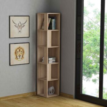 RENO - Prírodný dubový rohový regál pre vašu obývaciu izbu Materiál: Odolný melamín a VT laminát, ktoré zaručujú dlhú životnosť a vysokú odolnosť produktu. Rozmery: 158.9 x 31.4 x 31.4 cm - ideálne sa zmestí do rôznych konfigurácií obývacích izieb a ponúka množstvo úložného priestoru. Farba: Prírodný dub - elegantná a časovo odolná farba, ktorá dodá vášmu interiéru teplý a prírodný vzhľad. Design: Rohový tvar regálu so 4 poličkami maximalizuje úložný priestor bez toho, aby zaberal príliš veľa miesta v miestnosti. Vďaka hrúbke materiálu 18mm je tento regál tiež veľmi stabilný a pevný.  Ideálne pre obývacie izby 4 priestranné police pre vaše knihy a dekorácie Prírodné dubový vzhľad Vysoko kvalitný melamín a VT laminát  Prineste do svojej obývačky kúsok prírody s regálom RENO v dubovom prevedení! >