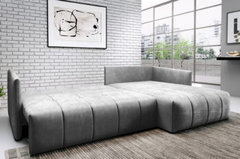 Rohová dizajnová sedačka DONNE sa skvelo sa hodí do každého priestoru. Je univerzálna, čo znamená, že sa sami rozhodnete či Vám viac vyhovuje pravý alebo ľavý roh.Sedačka je vyrobená v kombinácií vlnovcovej pružiny a PUR peny s hustotou T-30. Rohová sedačka DONNE má aj možnosť rozkladu, ktorý využíva mechanizmus Automat DL. Po rozložení vznikne spacia plocha 149 x 230 cm, vhodná na príležitostné spanie.Rozmery (ŠxVxH) : 245 x 83 x 180 cm. Výška sediska od zeme je 39cm a výška sedačky bez vankúšov je 80cm. Hĺbka sediska po vankúše je 65cm , bez vankúšov 90cm.Farebné prevedenie : Monolith 02Poťahová látka MONOLITH má špeciálnu ochrannú vrstvu, ktorá chráni pred rýchlym priesakom tekutín, odpudzuje vodu a vytvára drobné kvapôčky na povrchu. Na ošetrenie Vám stačí len jemná handrička alebo papierová utierka. Látka je vyrobená zo 100% polyesteru, je pevná a jemná na dotyk. Je odolná voči oteru a fľakom.Sedačka sa skladá z dvoch balíkov :185 x 65 x 115 cm – 58kg135 x 63 x 93 cm – 55kgDodávame v demonte.Farebné prevedenie sa môže líšiť v závislosti od nastavenia Vášho PC monitora alebo telefónu.