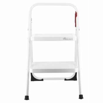 Rolser Skladacie schodíky M10 UNE, 2 stupne, biela