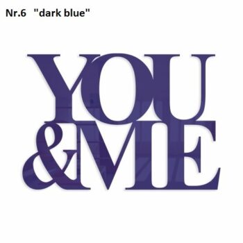 Romantický dekoračný nápis na stenu fialová