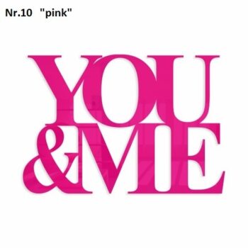 Romantický dekoračný nápis na stenu hnedá