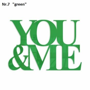 Romantický dekoračný nápis na stenu oranžová