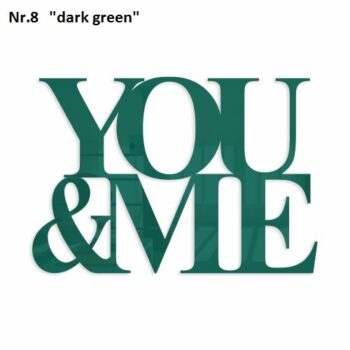 Romantický dekoračný nápis na stenu oranžová