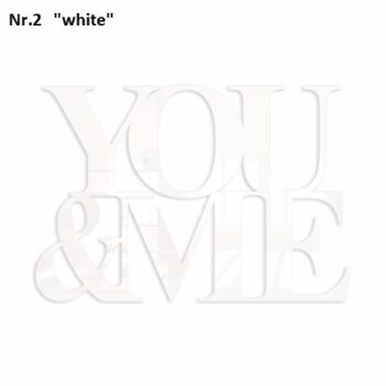 Romantický dekoračný nápis na stenu ružová