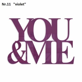 Romantický dekoračný nápis na stenu zrkadlová