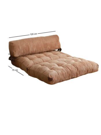 Rozkladacia pohovka Fold Kadife 2 Camel