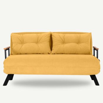 Rozkladacia pohovka Sando 2 Mustard