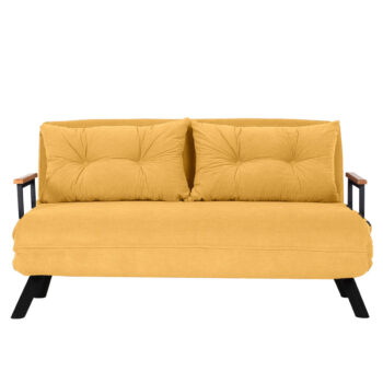 Rozkladacia pohovka Sando 2 Mustard